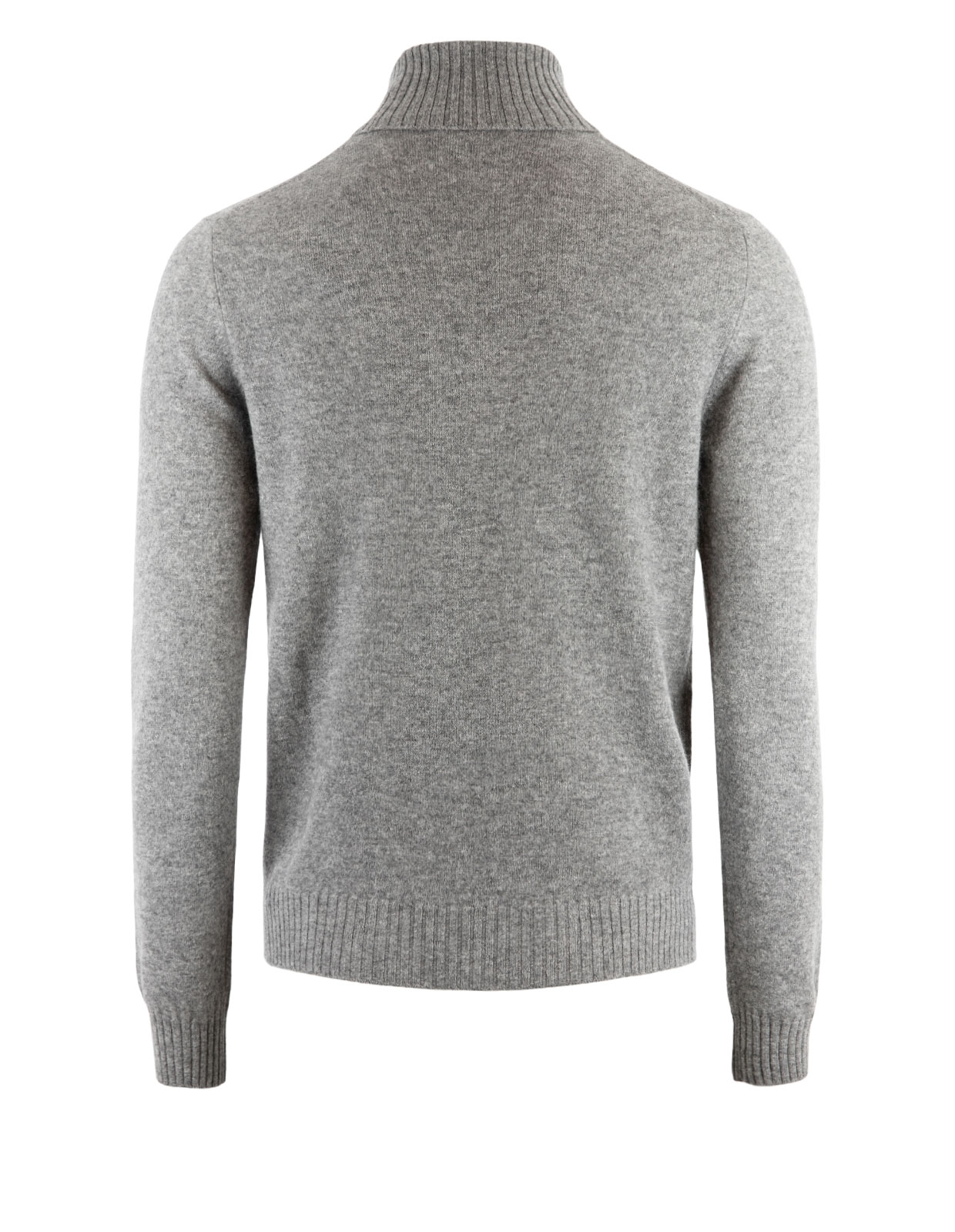 Polotröja Cashmere Melerad Grå