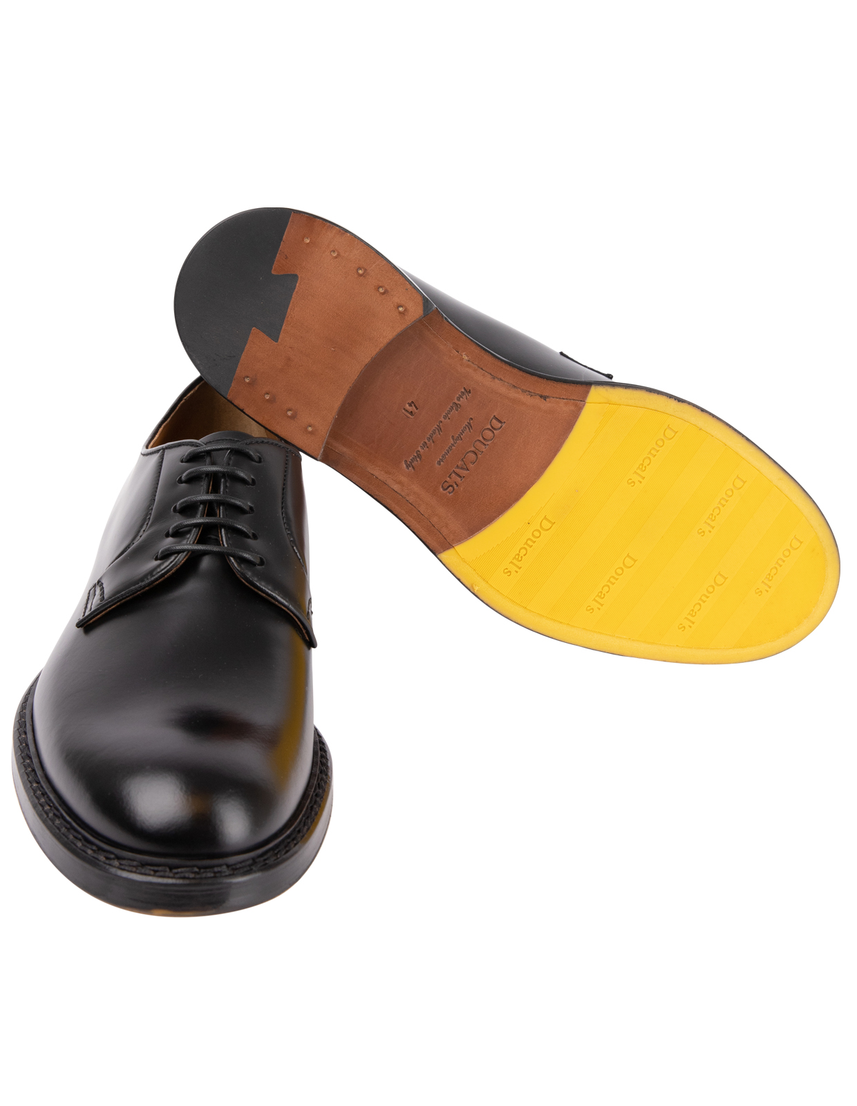 Derby Crimp Leather Black 40