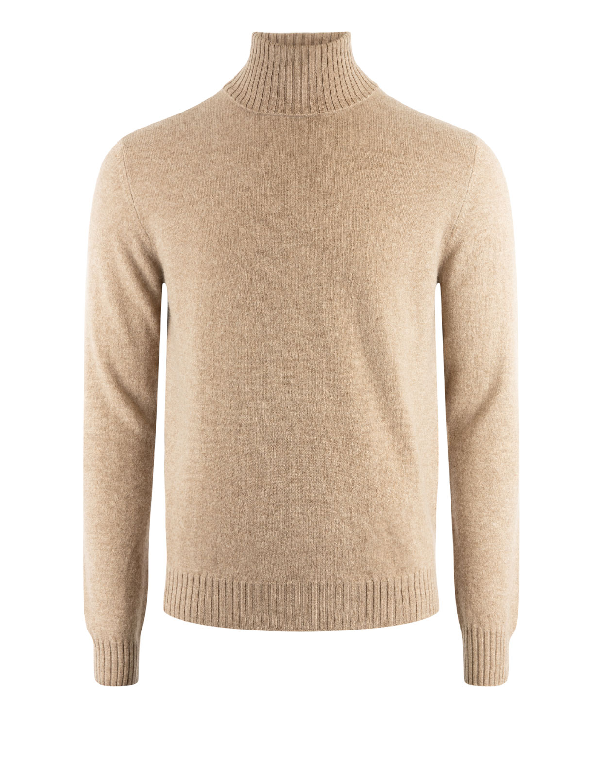Polotröja Cashmere Melerad Beige XXL