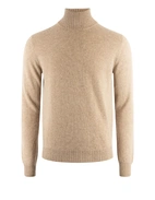 Polotröja Cashmere Melerad Beige XXL