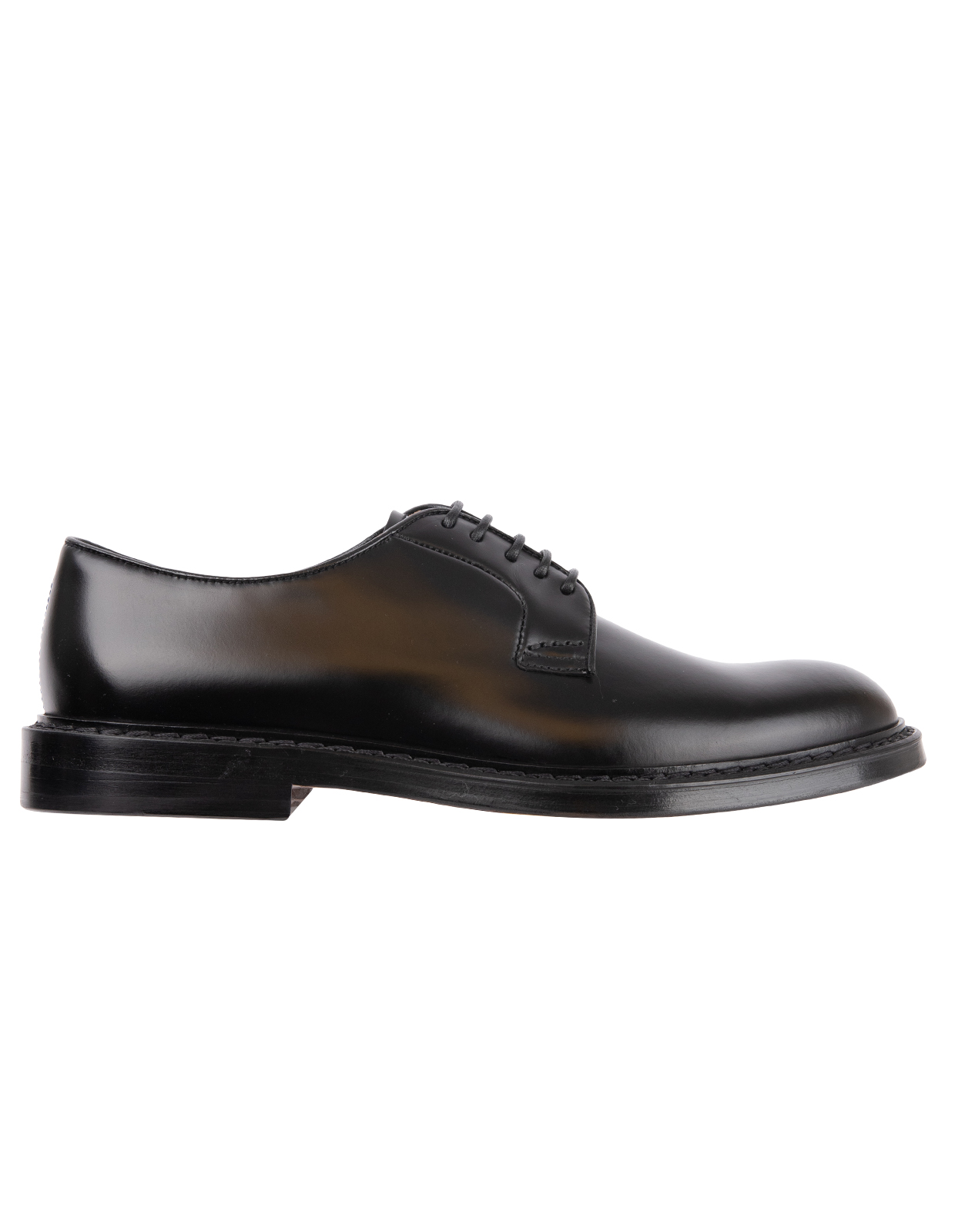 Derby Crimp Leather Black