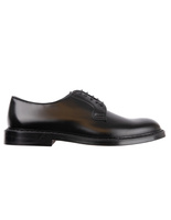 Derby Crimp Leather Black