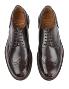 Derby Half Wing Brogues Dark Brown Stl 45