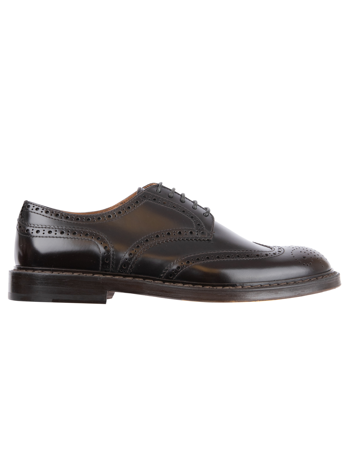 Derby Half Wing Brogues Dark Brown