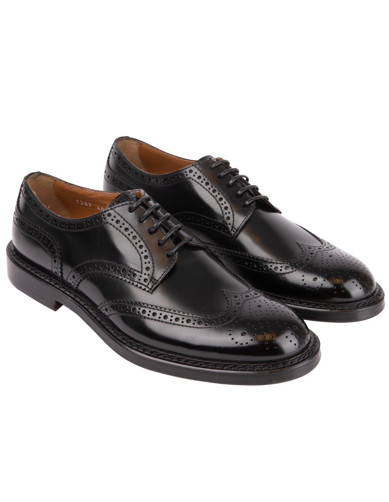 Derby Half Wing Brogues Nero