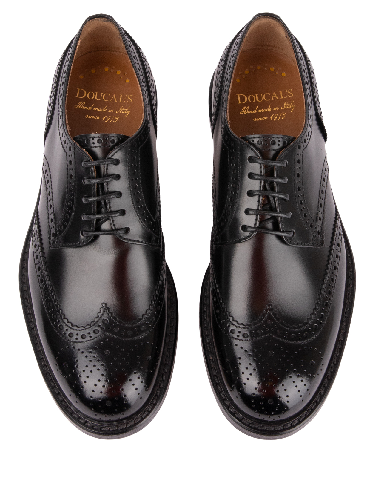 Derby Half Wing Brogues Nero Stl 43.5