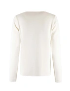 Stina Cardigan Merinoull Benvit