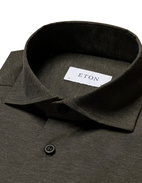 Slim Fit Skjorta Fyravägsstretch Grön