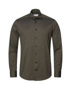 Slim Fit Skjorta Fyravägsstretch Grön
