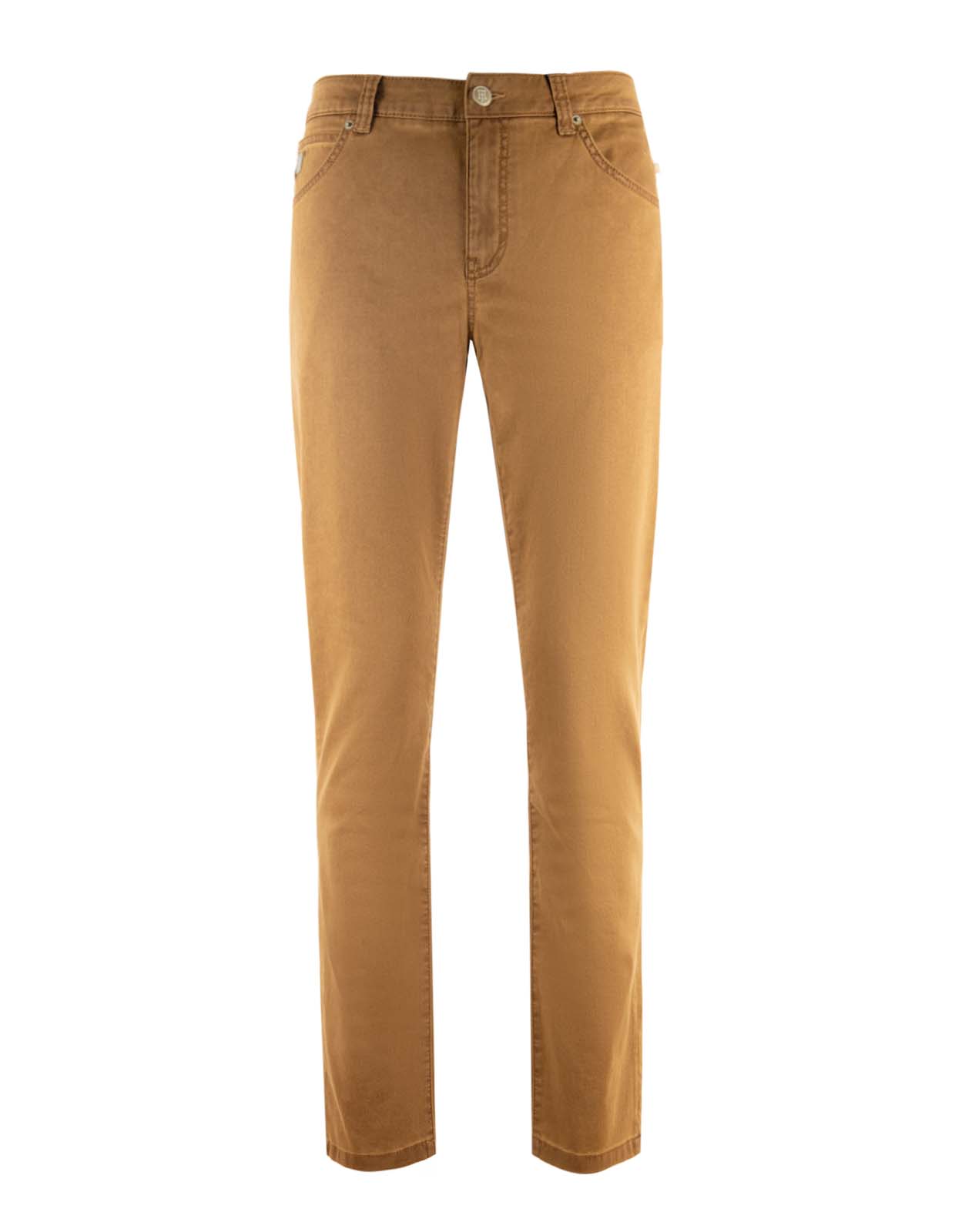 5Pkt Silk Touch Okado Byxa Brun Stl 36"34