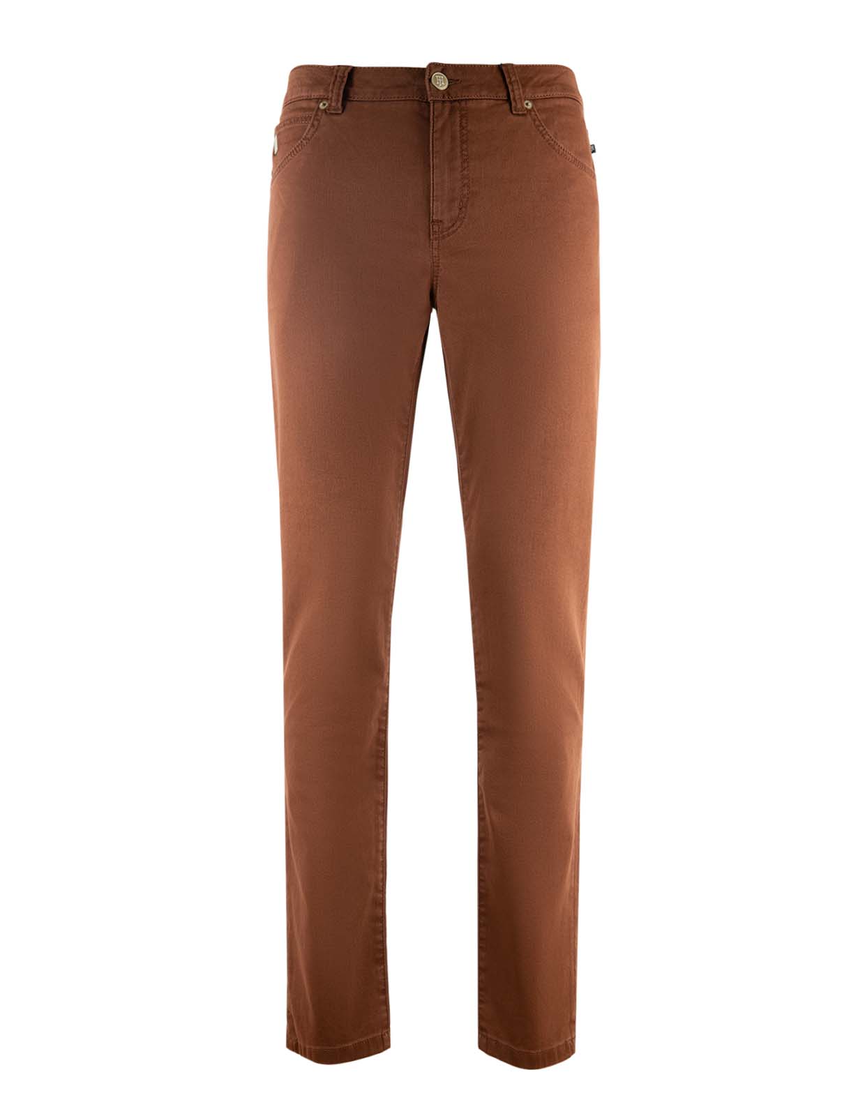 5Pkt Silk Touch Okado Byxa Mörkbrun Stl 30"32