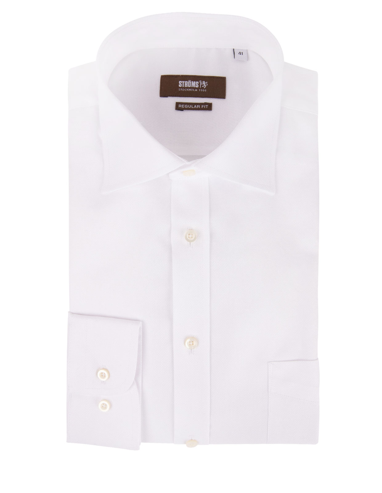Regular Fit Royal Oxford Shirt White Stl 42