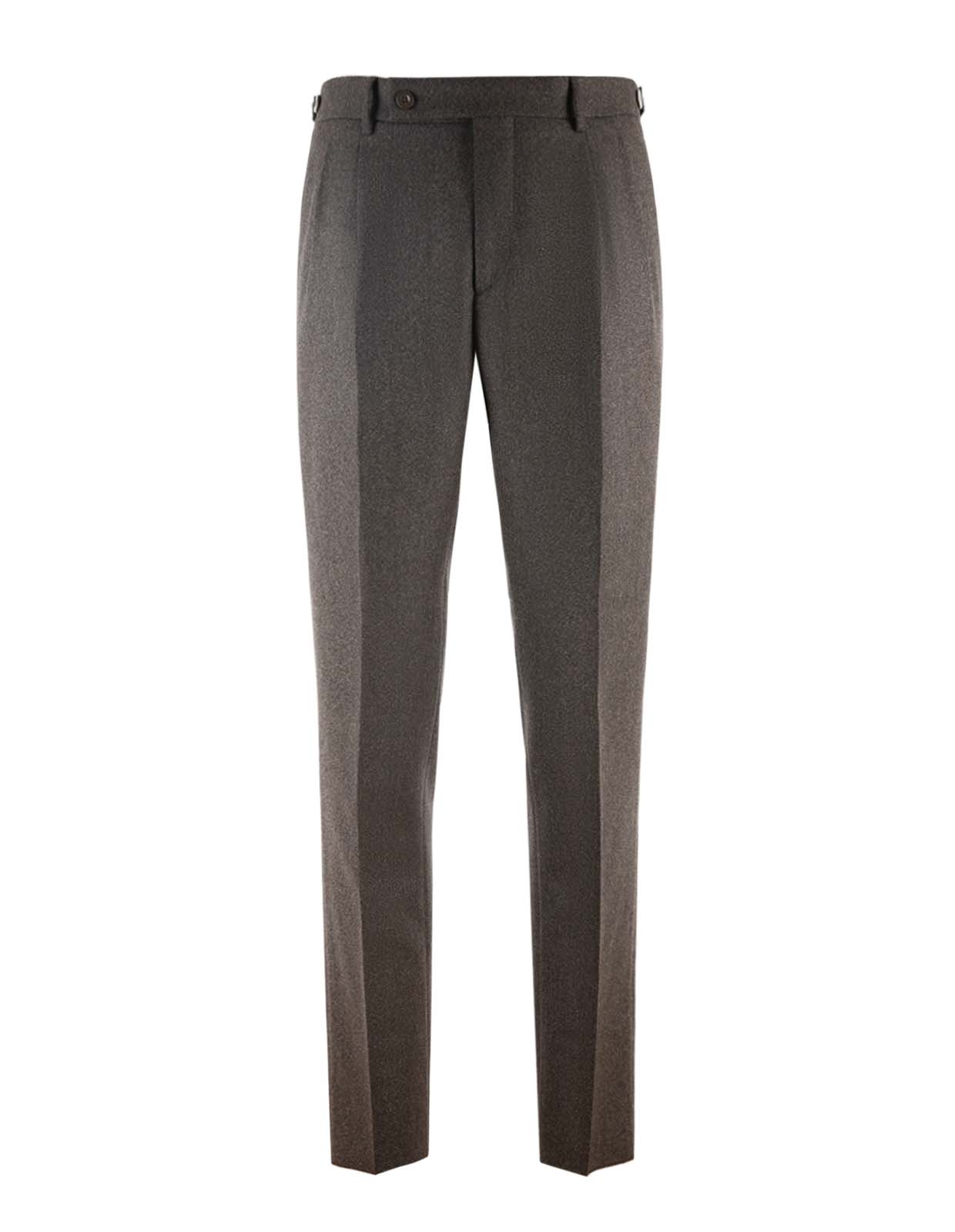 Retro Theca Byxa Frontveck Ull Flanell Brun Retro Theca Byxa Frontveck Ull Flanell Brun