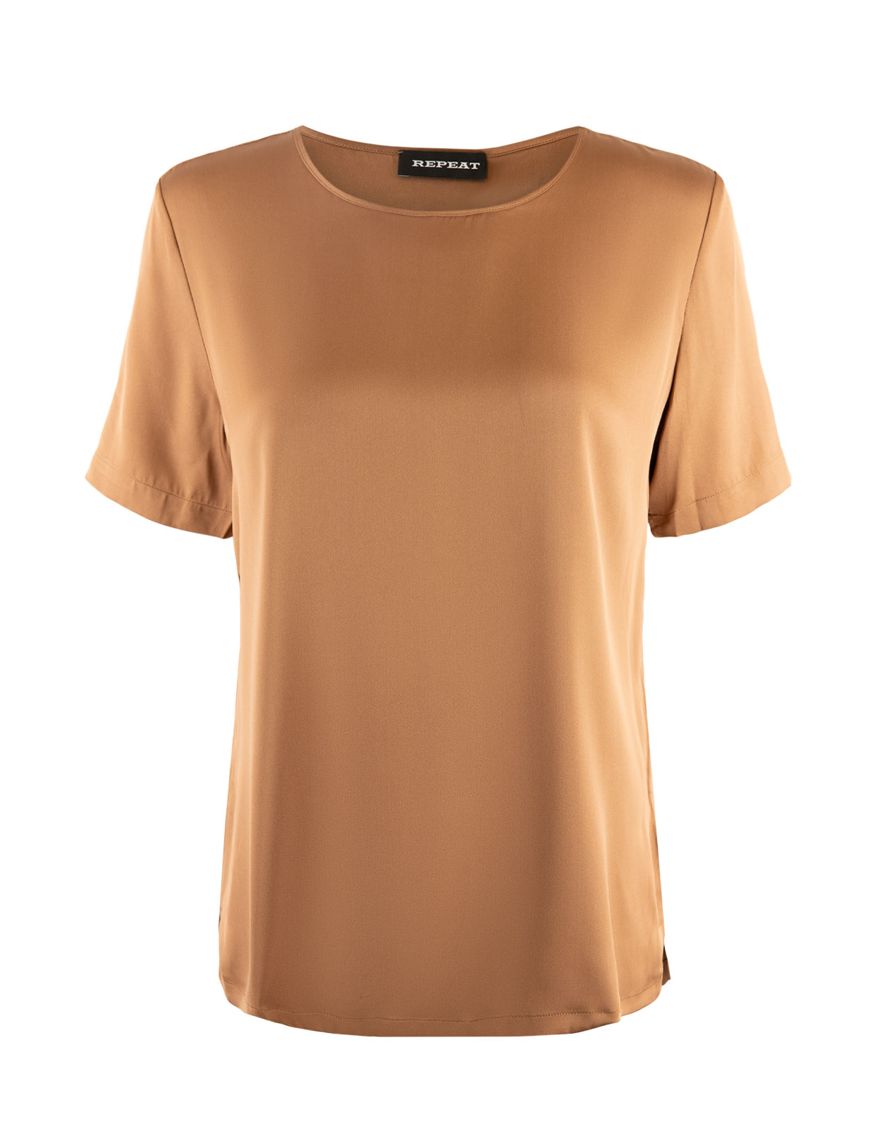 Blus Siden Brun