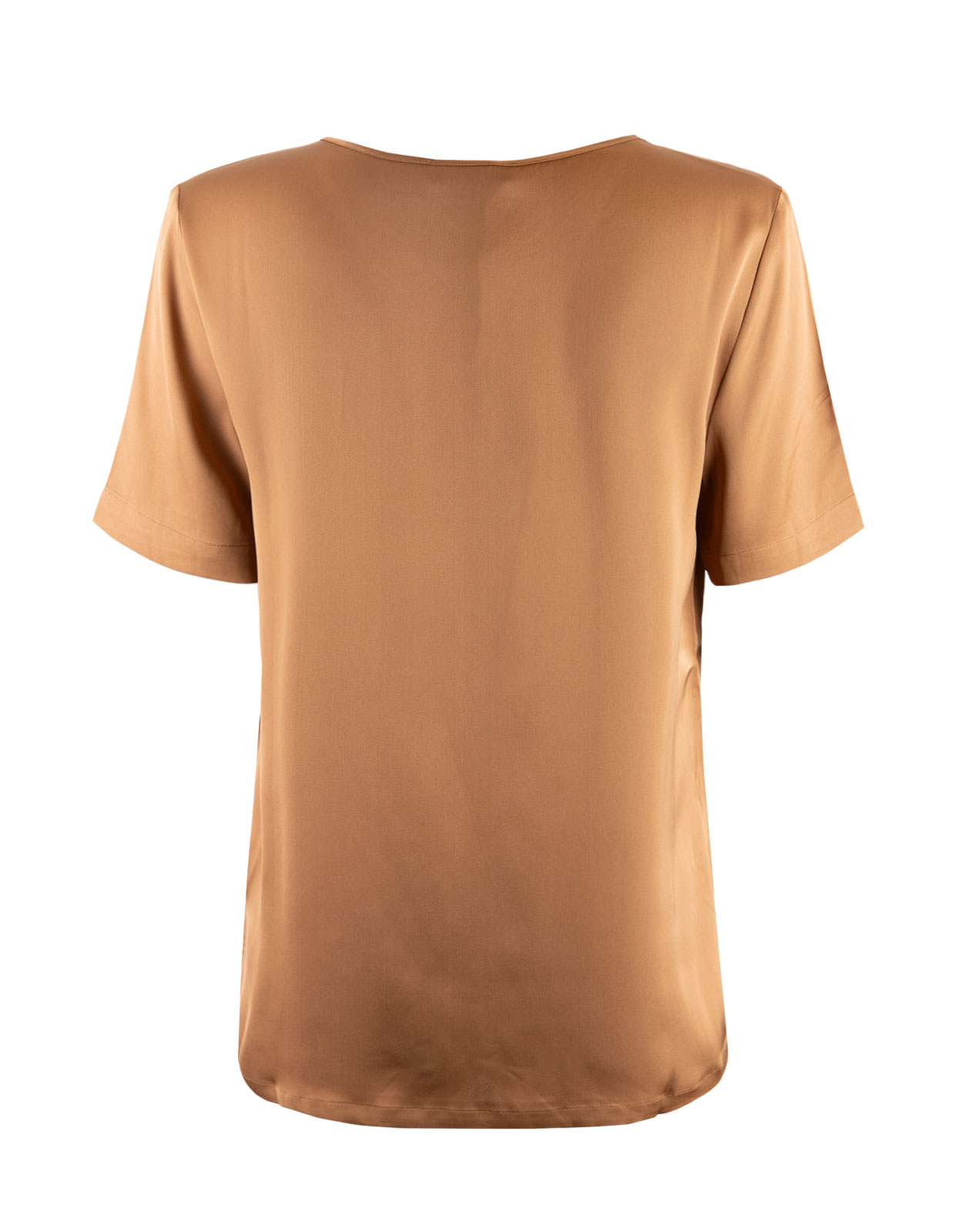 Blus Siden Brun