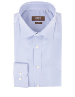 Slim Fit Cotton Shirt Stripe Blue/White
