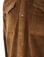 Cord Overshirt Brun Stl M