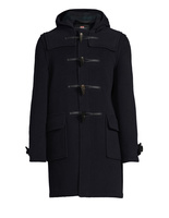 Morris Duffle Coat Navy Blackwatch Stl XS