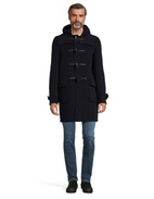 Morris Duffle Coat Navy Blackwatch Stl S