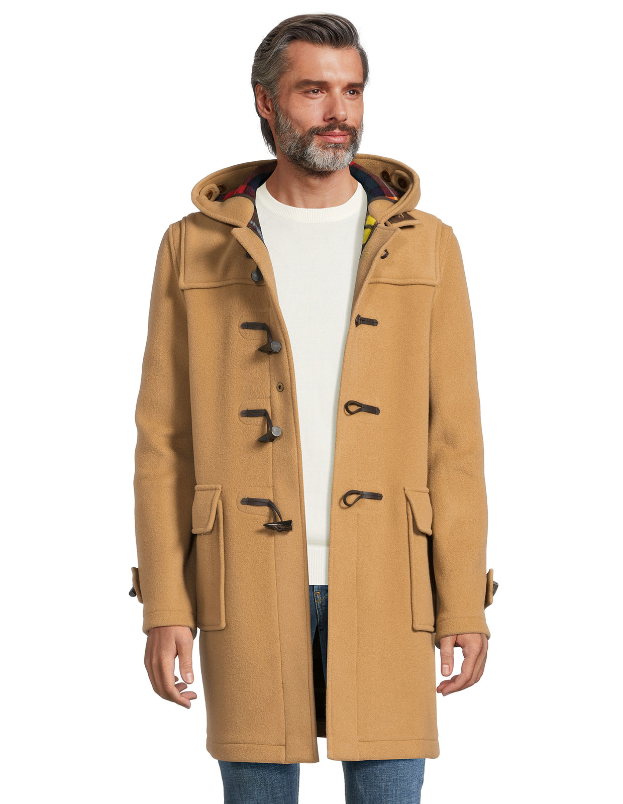 Morris Duffle Coat Camel Buchanan Stl M