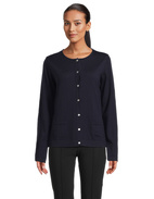 Cardigan Rundhals Navy Stl L