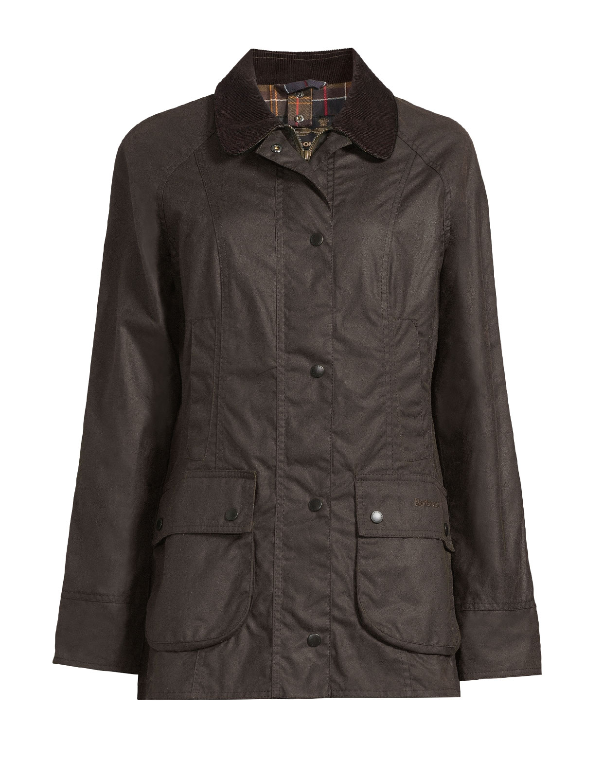 Classic Beadnell Waxed Jacket Olive 10