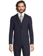 Edmund Suit Jacket Slim Fit Mix & Match Wool Dark Blue Stl 100