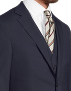 Edmund Suit Jacket Slim Fit Mix & Match Wool Dark Blue Stl 100