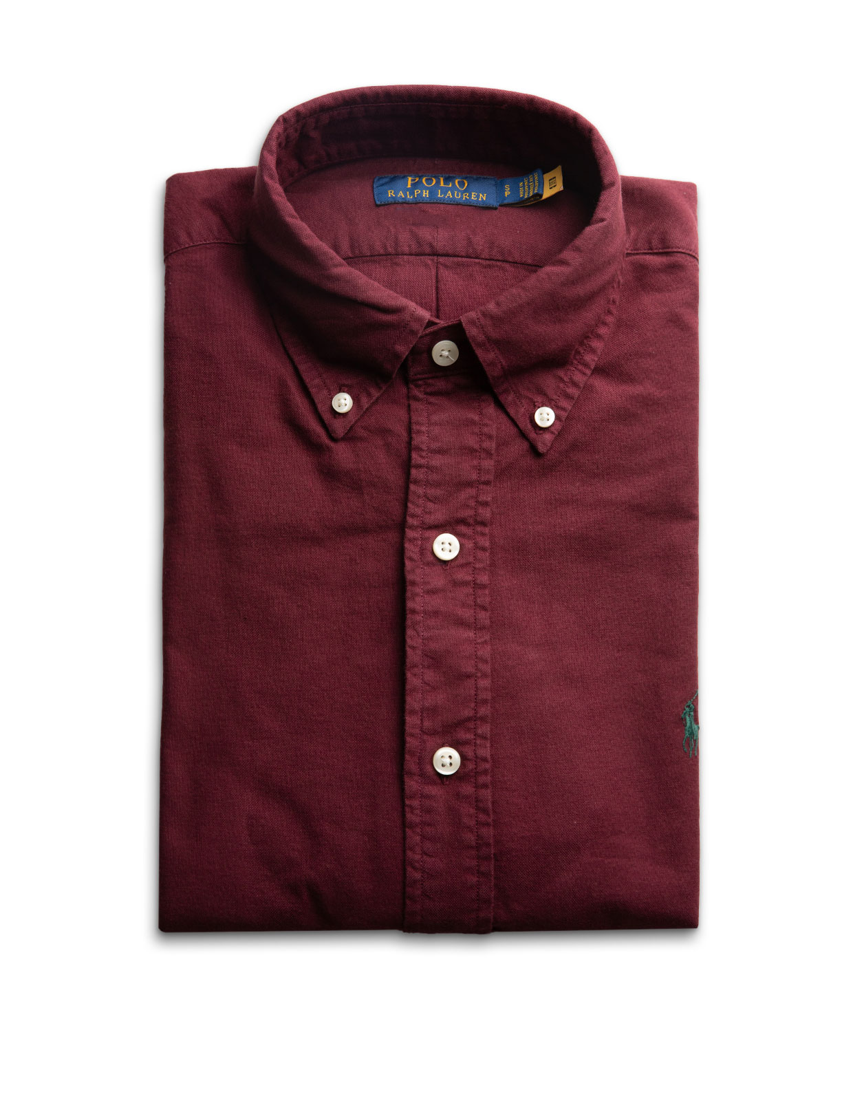 Oxford Skjorta Slim Fit Vinröd