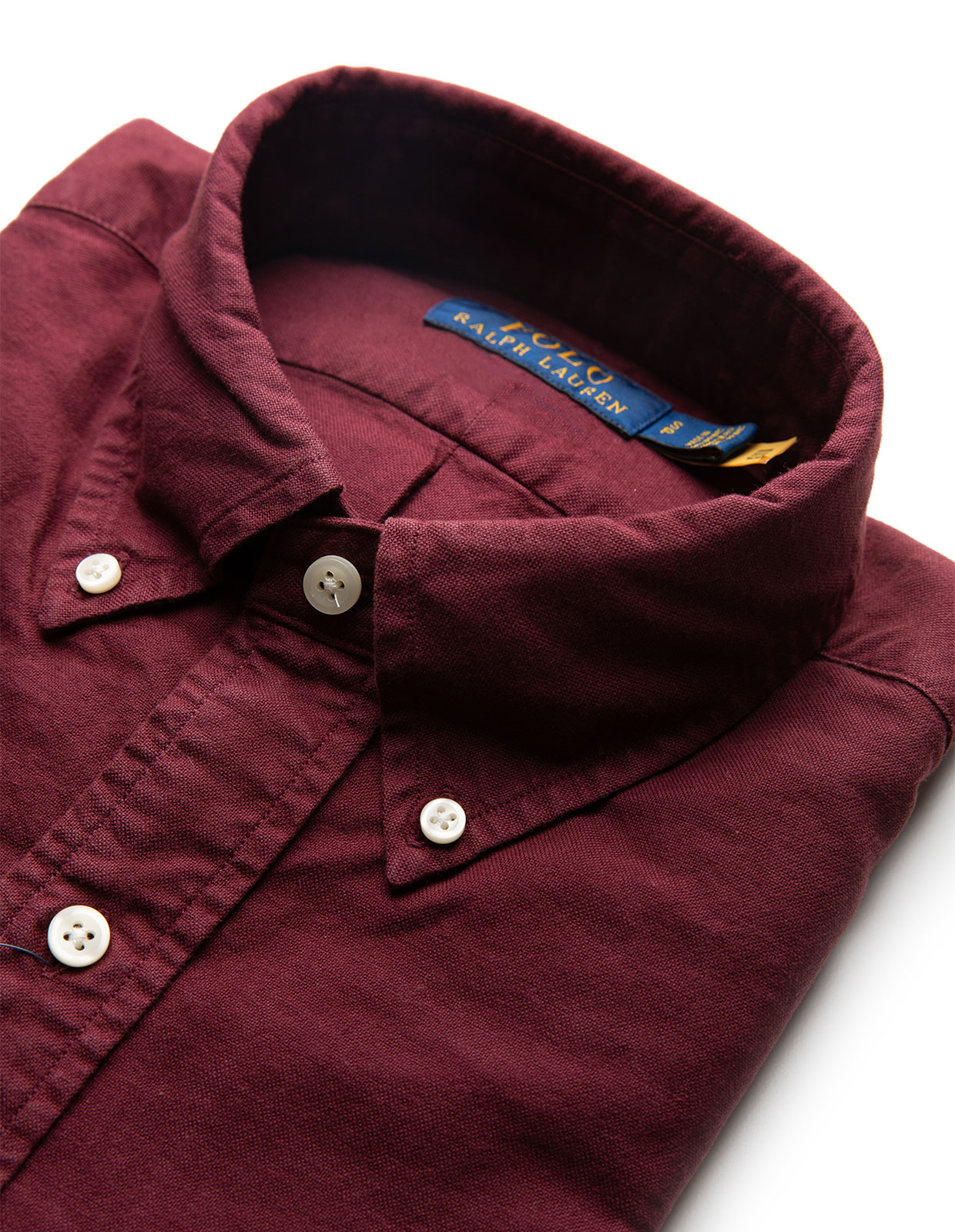 Oxford Skjorta Slim Fit Vinröd