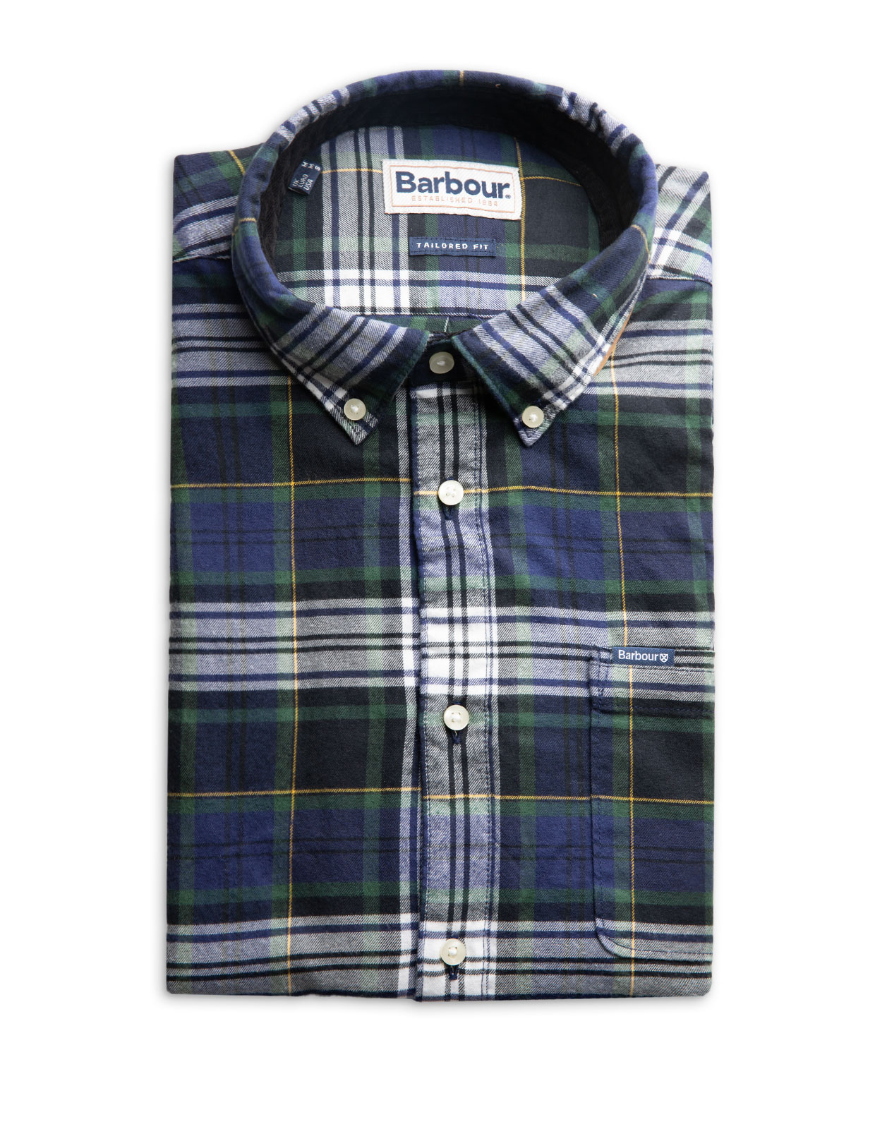 Crossfell Skjorta Tailored Shirt Flannel Blå