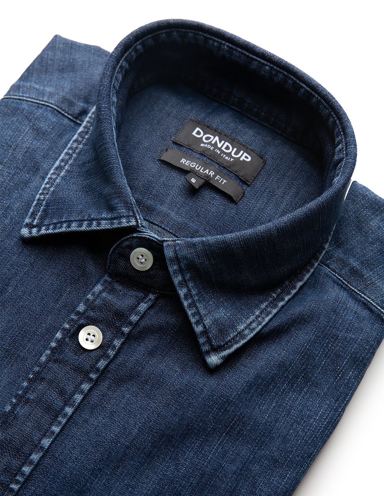 Denim Skjorta Blå