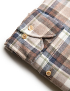 Fitted Body Skjorta Brun/Beige Stl XXL