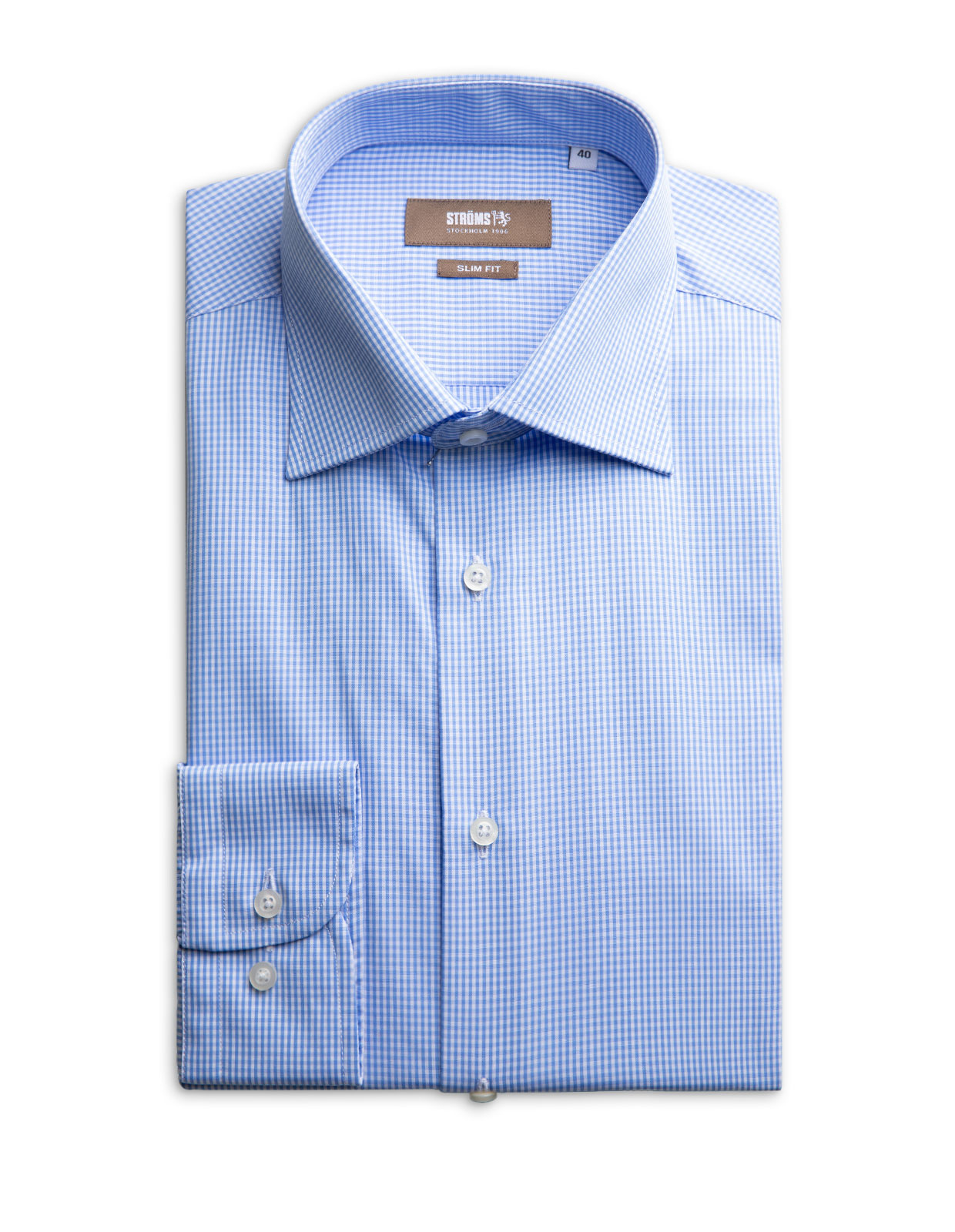 Slim Fit Skjorta Blå/Vit Slim Fit Skjorta Blå/Vit