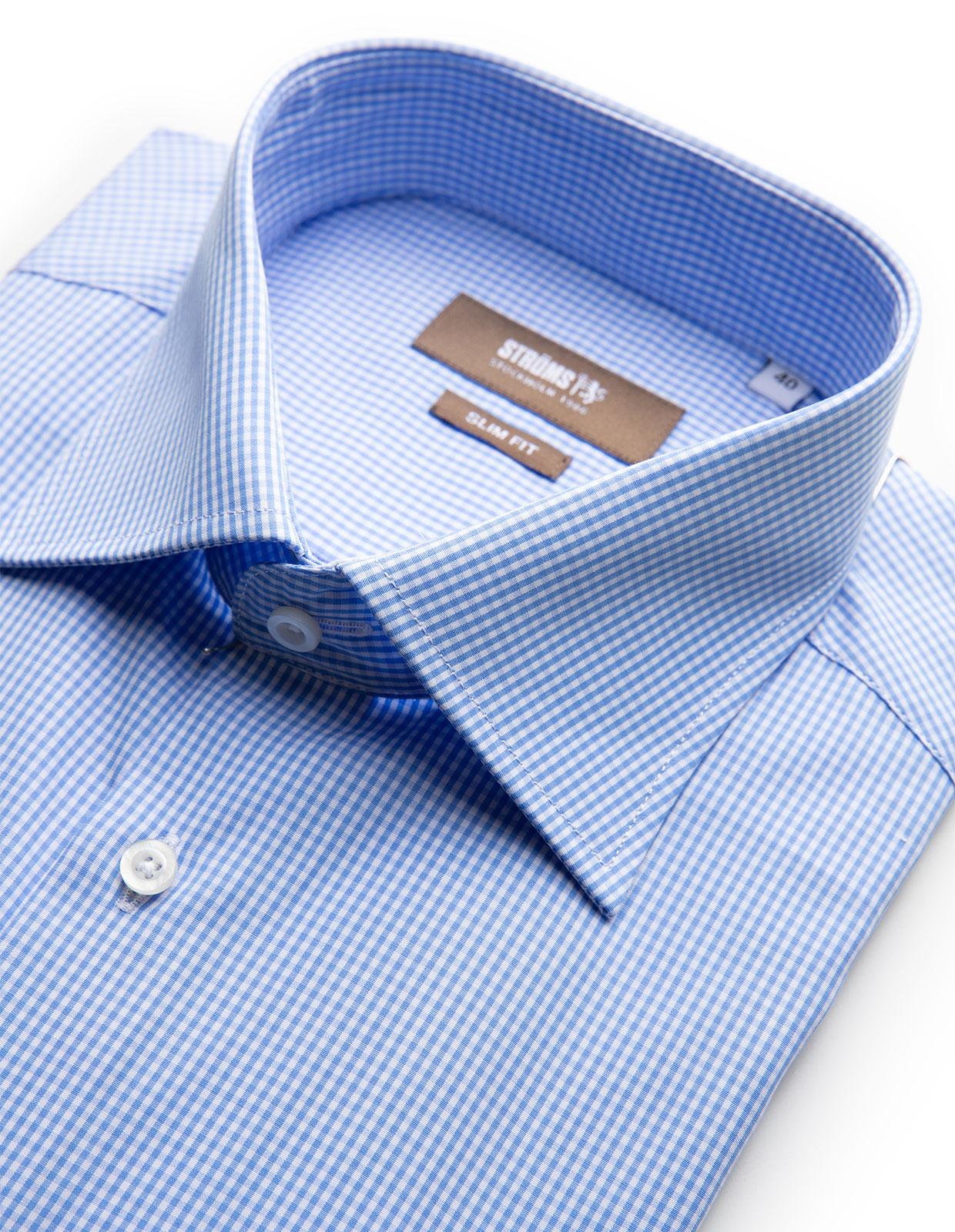 Slim Fit Skjorta Blå/Vit Slim Fit Skjorta Blå/Vit