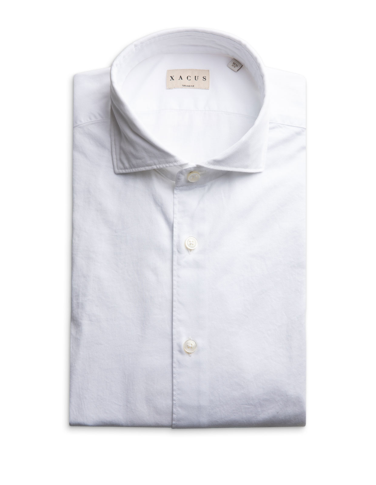 Skjorta Bomullstwill Garment Dyed Vit