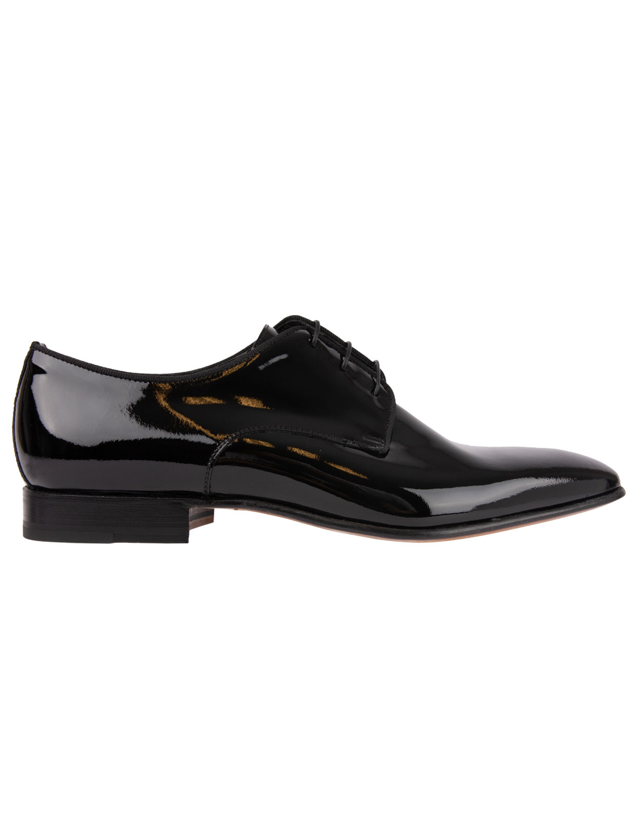 Lille Patent Leather Derby Shoes Black