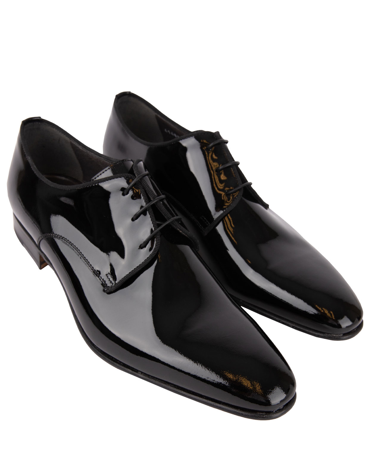 Lille Patent Leather Derby Shoes Black