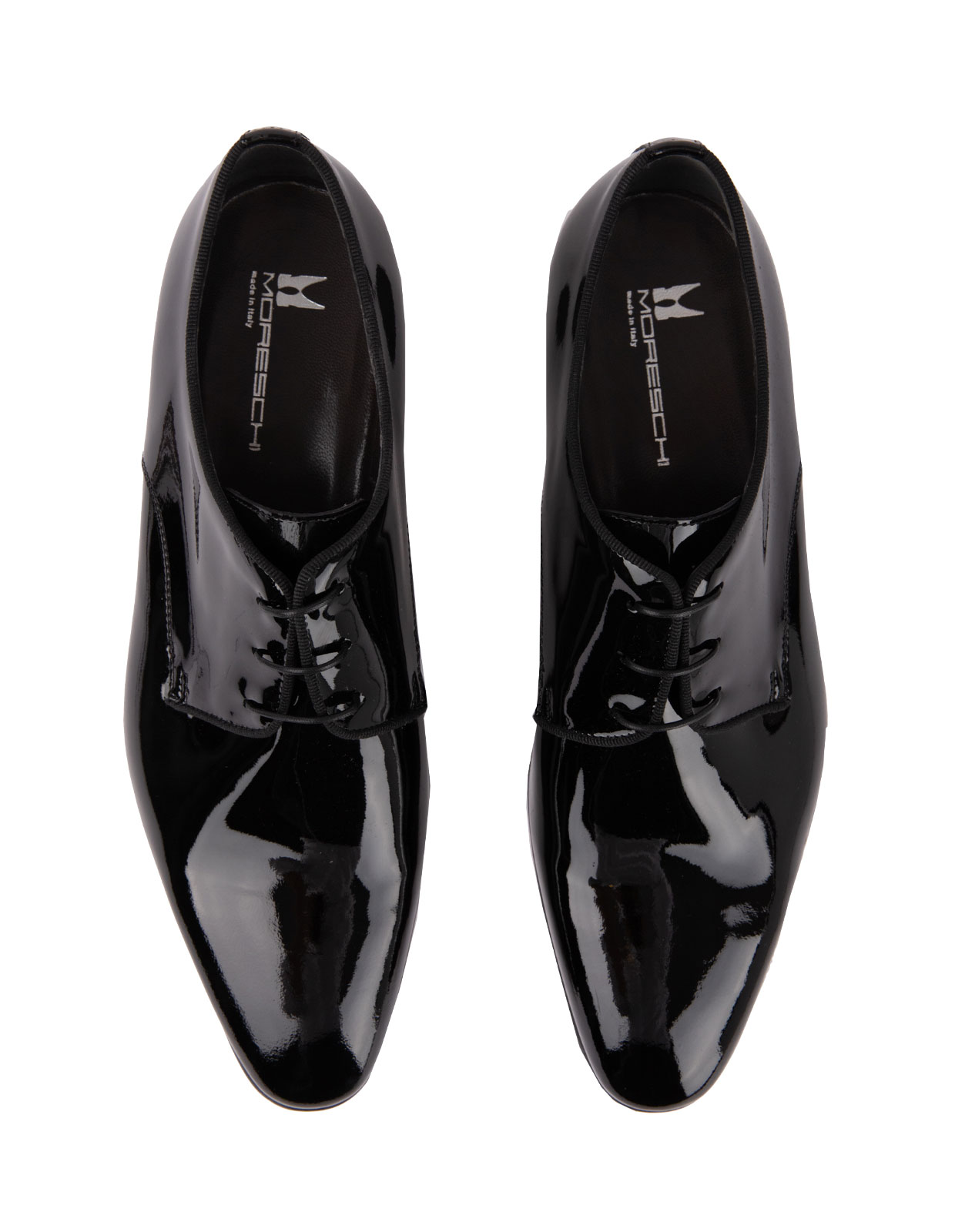 Lille Patent Leather Derby Shoes Black