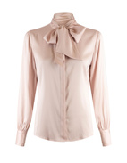 Selma Blus Siden Rosa 36