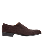 Dublin Oxford Shoes Suede Leather Rubber Sole Dark Brown Stl 7
