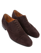 Dublin Oxford Shoes Suede Leather Rubber Sole Dark Brown Stl 10.5