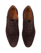 Dublin Oxford Shoes Suede Leather Rubber Sole Dark Brown Stl 6