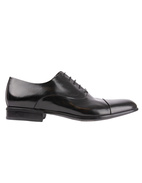 Dublin Oxford Shoe Calfskin With  Rubber Sole Black Stl 9.5