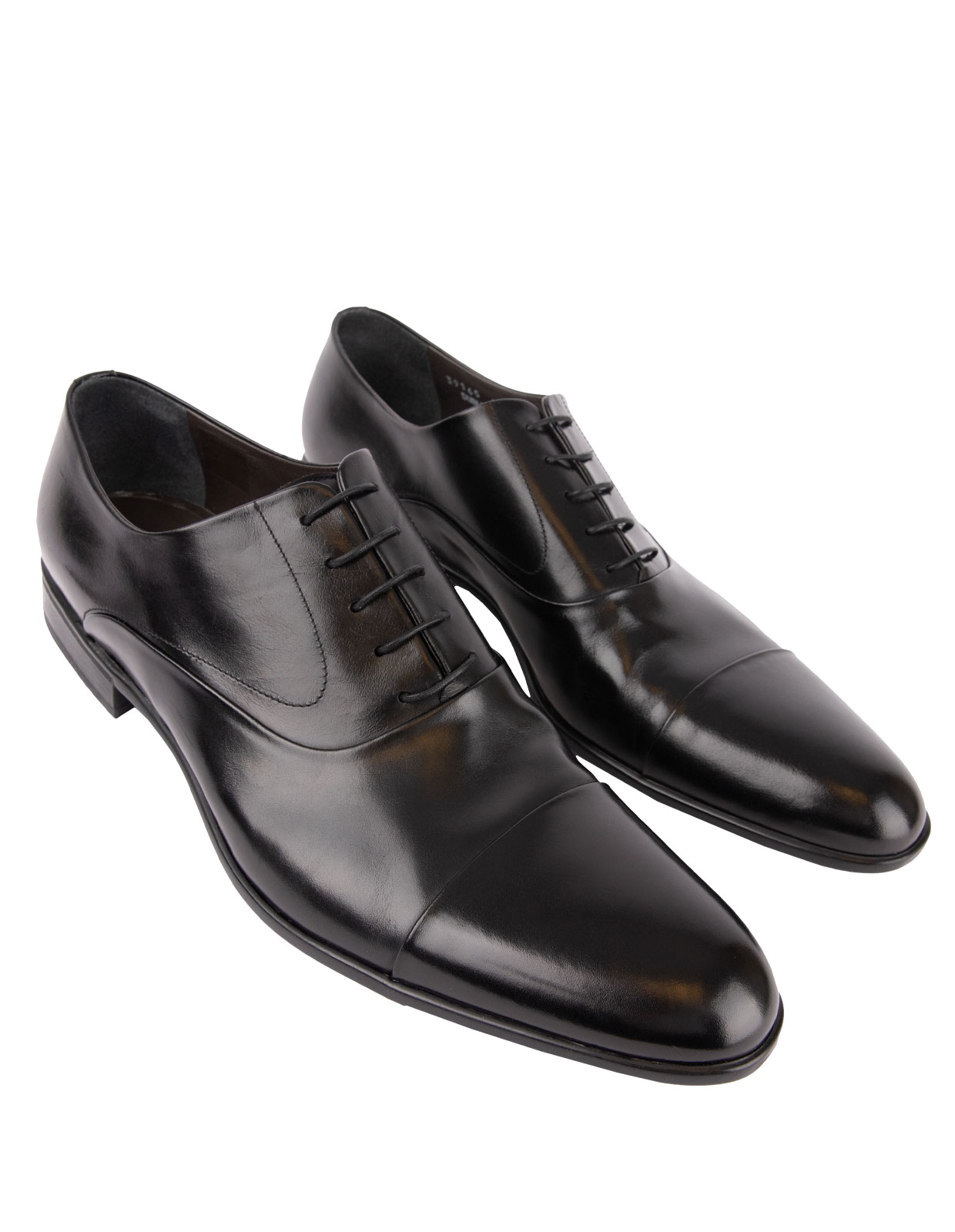 Dublin Oxford Shoe Calfskin With  Rubber Sole Black Stl 9.5