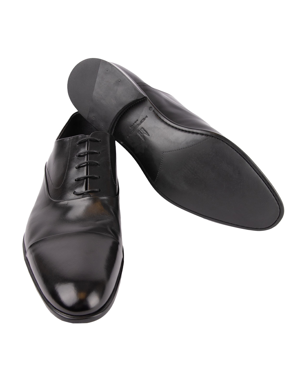 Bruges Oxford Shoe Black Stl 10.5