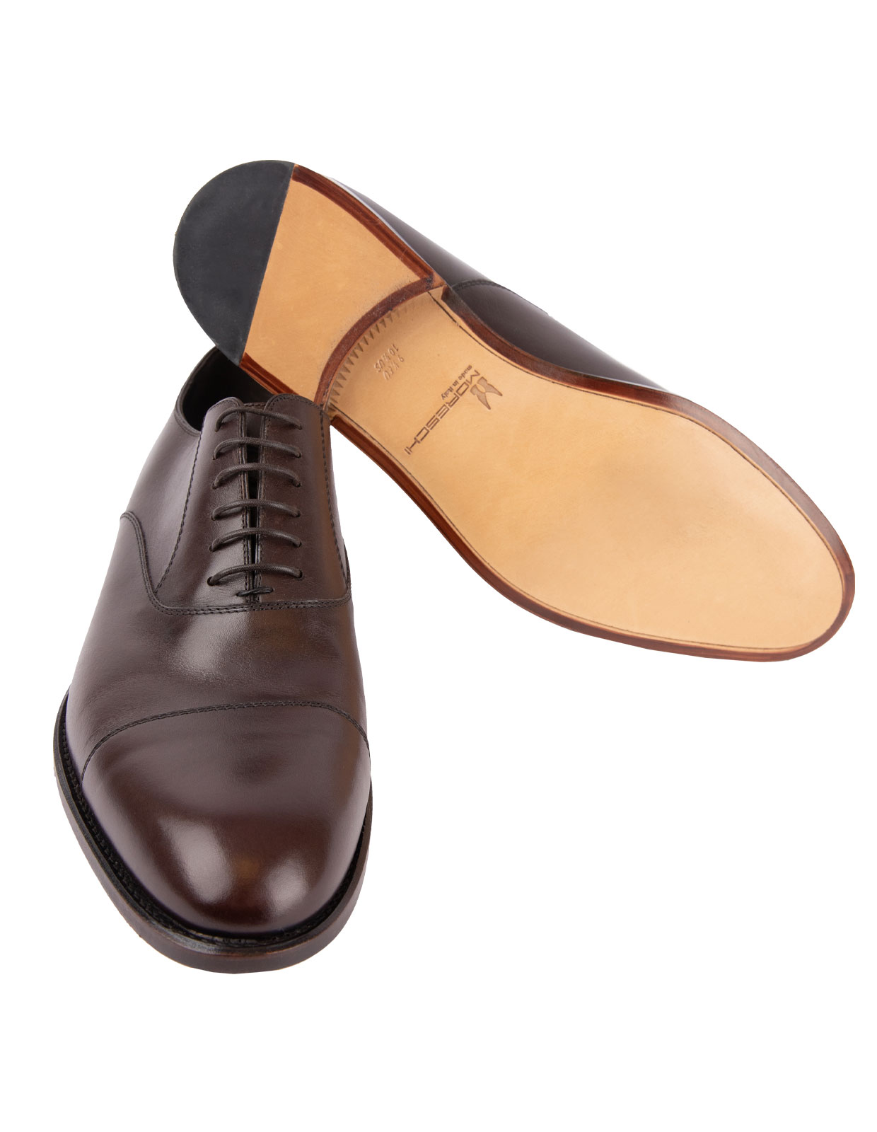 New York Oxford Shoes Calfskin Brown Stl 7.5