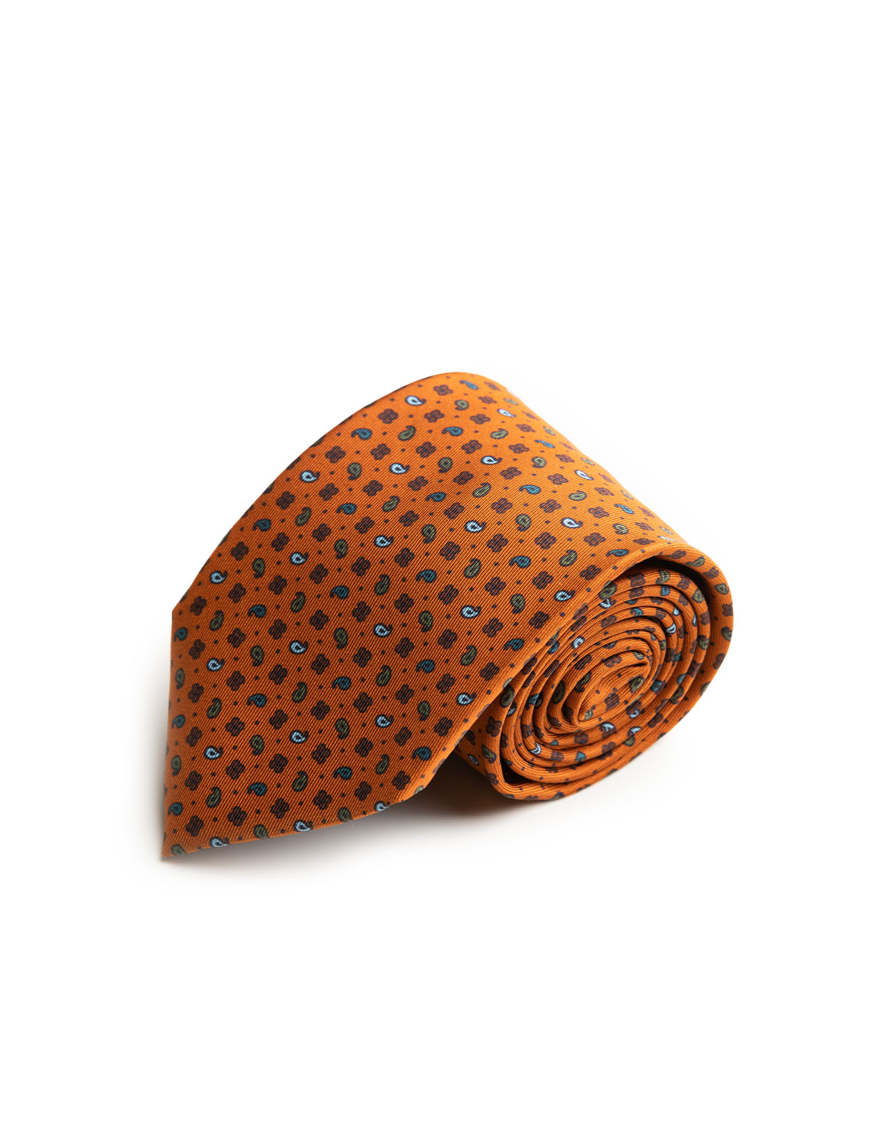 Slips Siden Paisley VAR. Orange