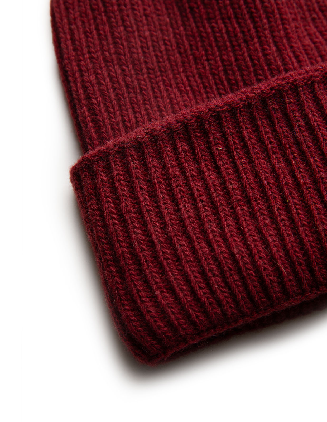 Papi Fabio Mössa Merinoull/Cashmere Vinröd