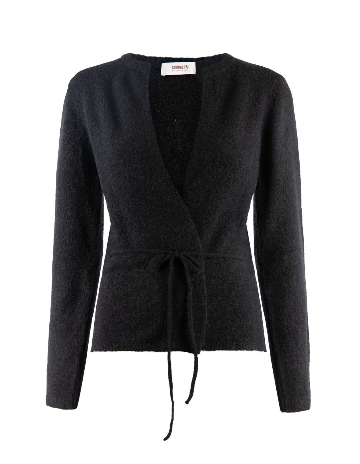 Cardigan med bälte Svart